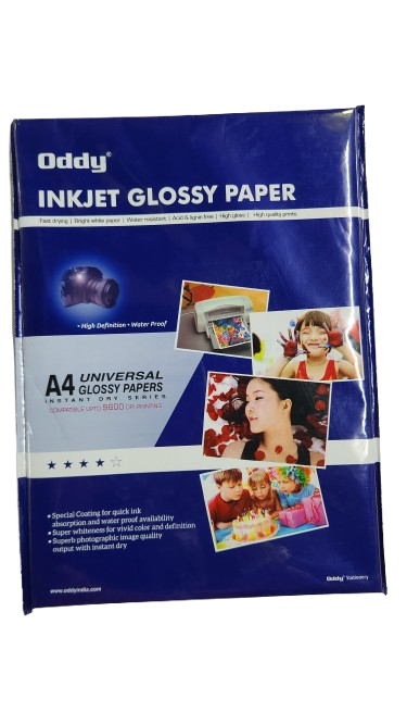 A4 GLOSSY PAPER 130 GSM (50 SHEET) - Oddy