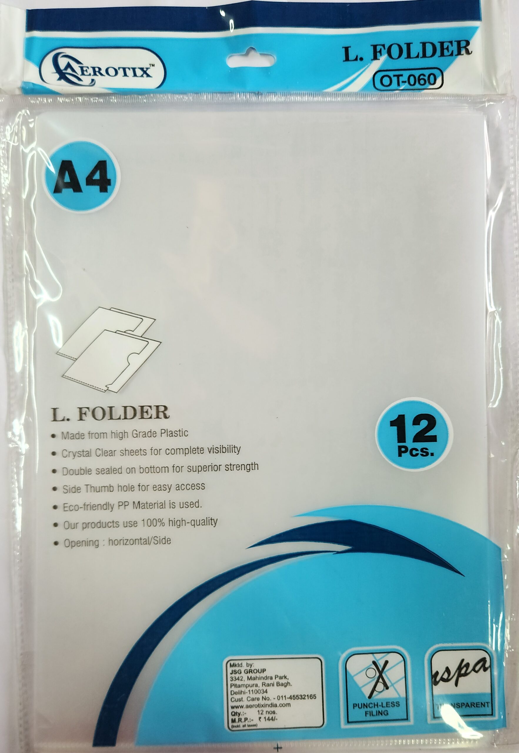 A4 TRANSPARENT L FOLDER